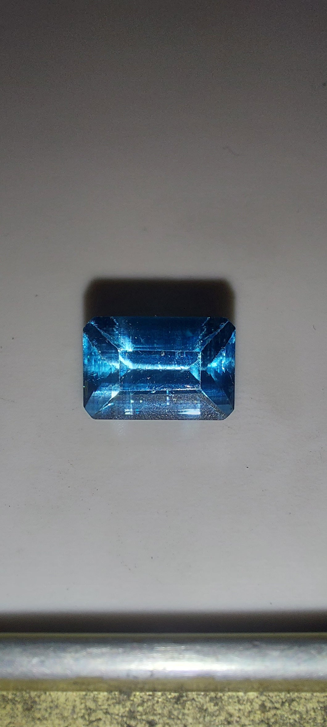 4.23 carat rectangle cut zircon