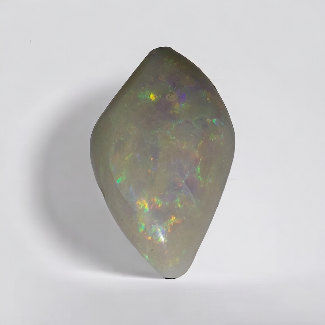 White fire opal