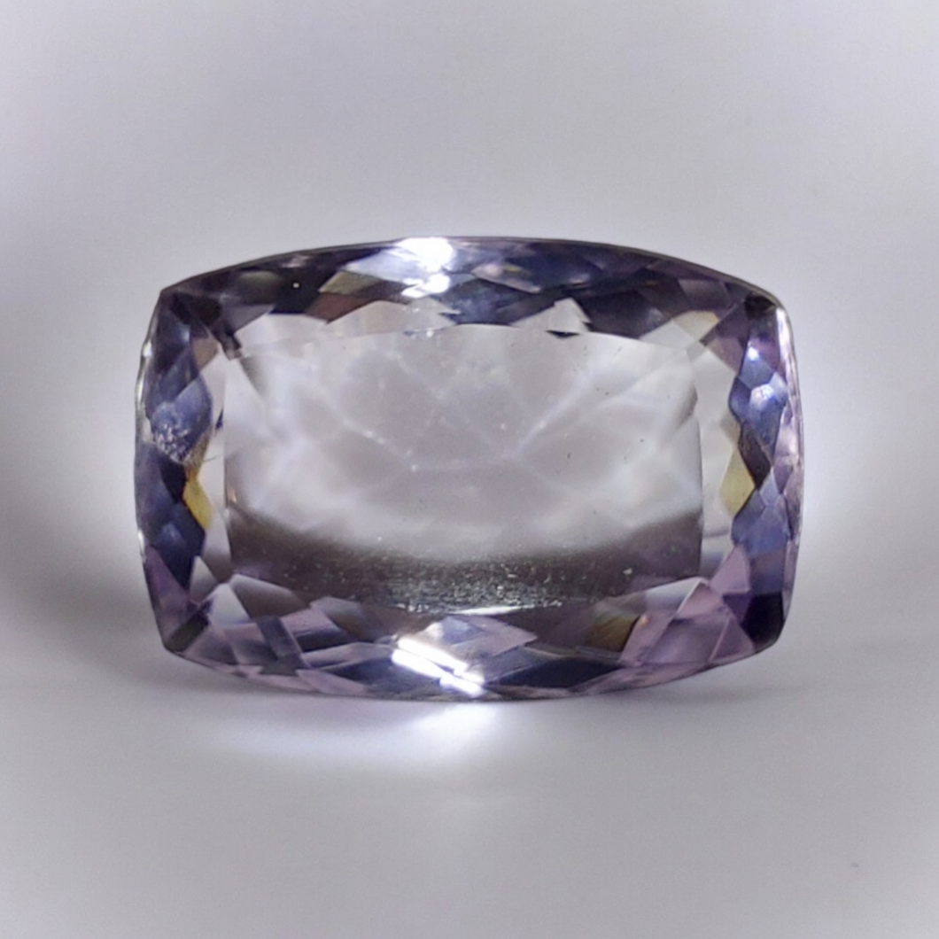 12.73 carat elongated antique cushion cut amethyst